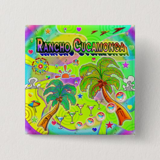 Rancho Cucamonga Mind Focus Button (Voorkant)