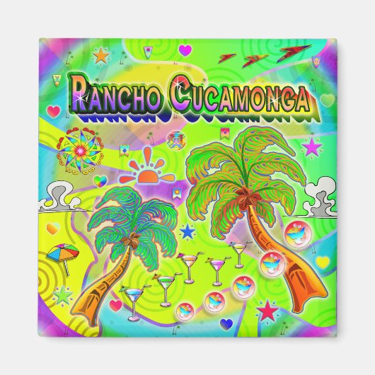 Rancho Cucamonga Mind Focus Magneet (Voorkant)