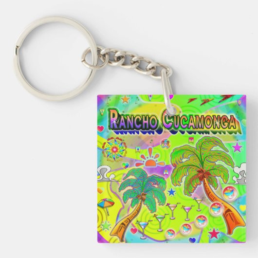 Rancho Cucamonga Mind Focus Sleutelhanger (Voorkant)
