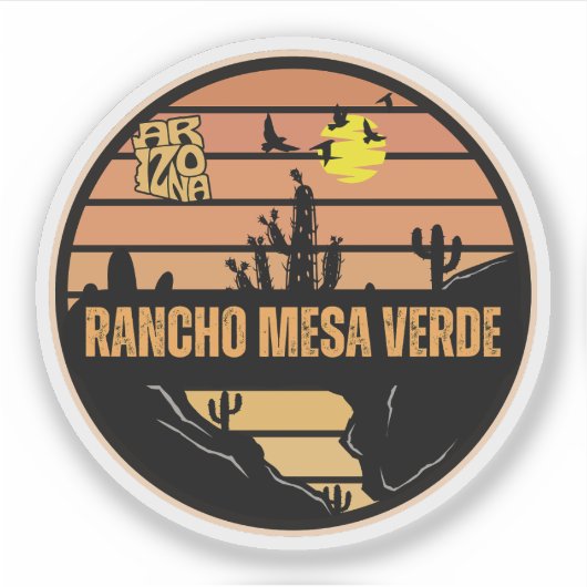 Rancho Mesa Verde, Arizona Sticker (Voorkant)