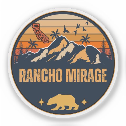 Rancho Mirage, Californië Sticker (Voorkant)