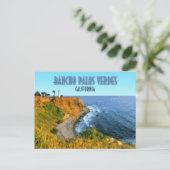 Rancho Palos Verdes California Point Vicente Briefkaart (Staand voorkant)