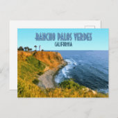 Rancho Palos Verdes California Point Vicente Briefkaart (Voorkant / Achterkant)
