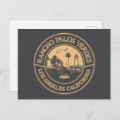 RANCHO PALOS VERDES - POINT VICENTE VUURTOREN BRIEFKAART (Voorkant / Achterkant)