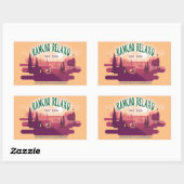 Rancho Relaxo Herfst Logo Rechthoekige Sticker (Vel)