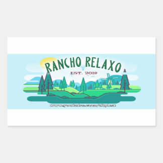Rancho Relaxo Spring Logo Rechthoekige Sticker