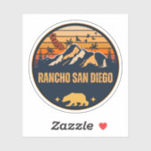 Rancho San Diego, Californië Sticker (Vel)