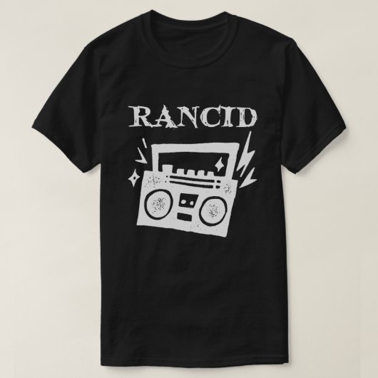 RANCID BAND MERCH RADIO T-SHIRT (Design voorkant)