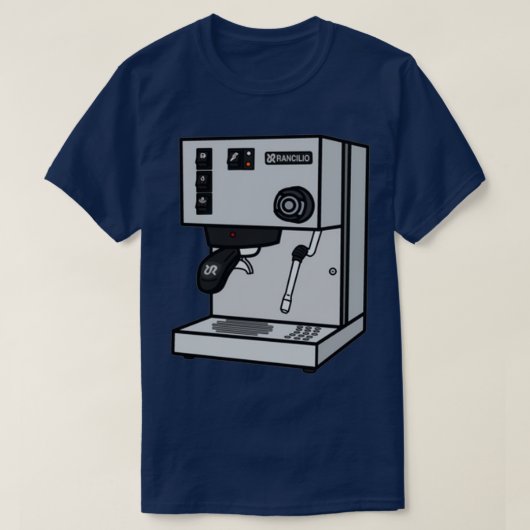 Rancilio Silvia gekleurd T-shirt (Design voorkant)