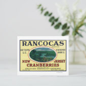 Rancocas Brand Cranberry Label Briefkaart (Staand voorkant)