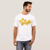 Rand ABSTRACT BLOEM Ontwerper Grafisch T-shirt (Voorkant volledig)