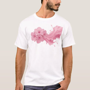 Rand ABSTRACTE BLOEM Statement Design T-shirt
