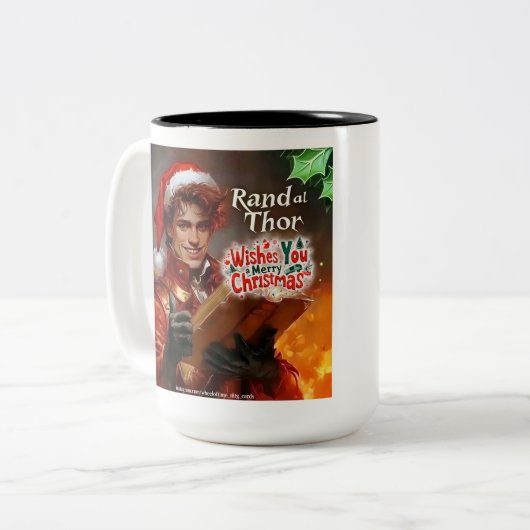 Rand al'Thor Kerstmis Tweekleurige Koffiemok (Voorkant links)