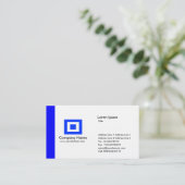 Rand - blauw visitekaartje (Staand voorkant)