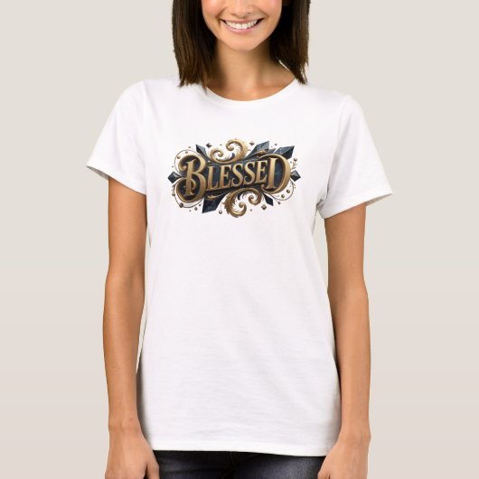 Rand BLESSED Ontwerper Grafisch T-shirt (Voorkant)