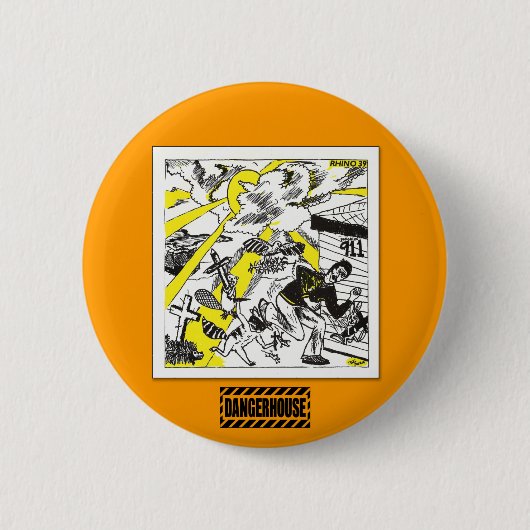 Rand. Button Rhino 39 Dangerhouse (Voorkant)