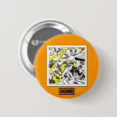 Rand. Button Rhino 39 Dangerhouse (Voorkant /achterkant)