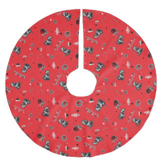 Rand Christmas Afval Opossum Die Kauwende Glas Bal Kerstboom Rok