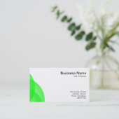 Rand cirkels - groen visitekaartje (Staand voorkant)