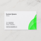 Rand cirkels - groen visitekaartje (Achterkant)