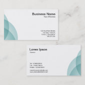Rand cirkels - Licht Blauw Groen Visitekaartje (Voorkant / Achterkant)