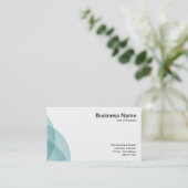 Rand cirkels - Licht Blauw Groen Visitekaartje (Staand voorkant)