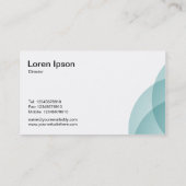 Rand cirkels - Licht Blauw Groen Visitekaartje (Achterkant)