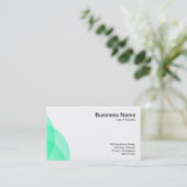 Rand- cirkels - Turquoise Visitekaartje (Staand voorkant)