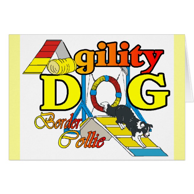 Rand Collie Agility Gifts (Voorkant Horizontaal)