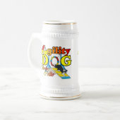 Rand Collie Agility Gifts Bierpul (Voorkant links)