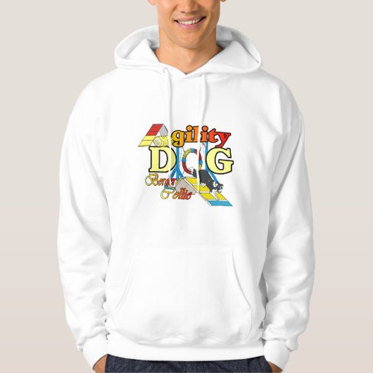 Rand Collie Agility Gifts Hoodie (Voorkant)