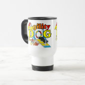 Rand Collie Agility Gifts Reisbeker (Voorkant links)