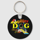 Rand Collie Agility Gifts Sleutelhanger (Voorkant)