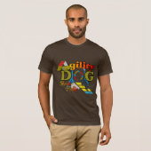 Rand Collie Agility Gifts T-shirt (Voorkant volledig)