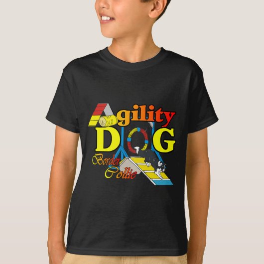 Rand Collie Agility Gifts T-shirt (Voorkant)
