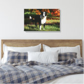 Rand Collie Autumn Standing Canvas Afdruk (Insitu (Slaapkamer))