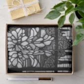 Rand Collie Black en White Dogs Shower Curtain Tissuepapier (Geschenk)