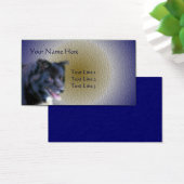 Rand Collie Dog Animal Art Visitekaartjes (Bureau)