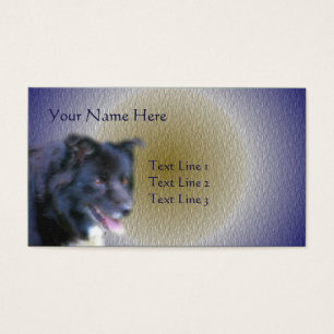 Rand Collie Dog Animal Art Visitekaartjes