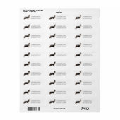 Rand Collie Dog Return Address Label (Full Sheet)