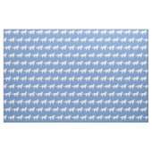 Rand Collie Dog Silhouette Pet Light Blue Stof (Fat Quarter)