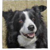 Rand collie douchegordijn (Voorkant)