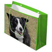 Rand collie groot cadeauzakje (Voorkant Gekanteld)