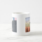 Rand Collie hond wacht in de auto Koffiemok (Center)