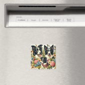 rand collie illustratie magneet (Insitu (Vaatwasser))