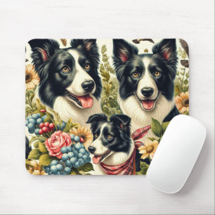 rand collie illustratie muismat