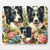 rand collie illustratie muismat (Voorkant)