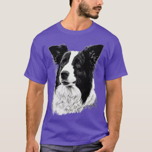 Rand Collie illustratie vector stijl T-shirt