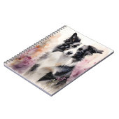 Rand Collie Inktportret Notitieboek (Linkerzijde)