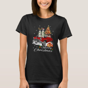 Rand Collie Kerstboom Licht Rood Tr T-shirt